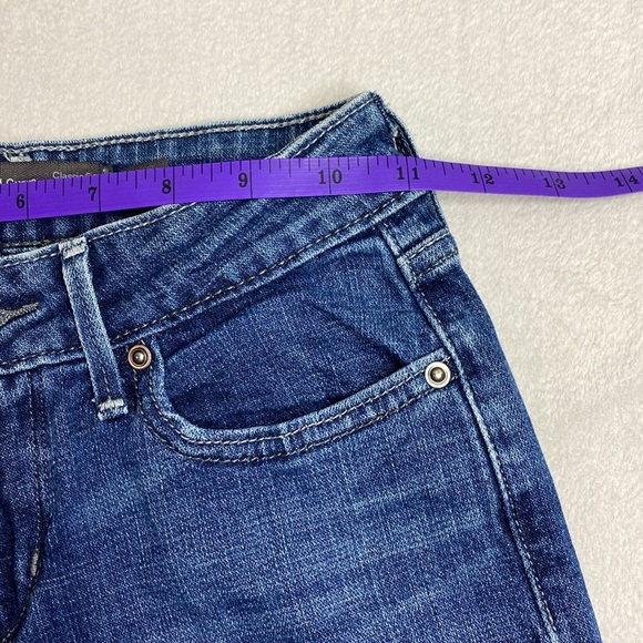 Levi's Bold Curve Classic Rise straight blue jeans size 0/25 - Picture 7 of 8